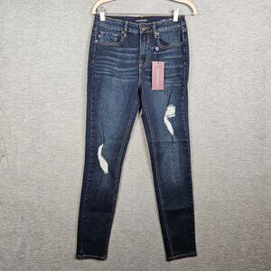 Vigoss Women's Dark Wash Ace Super Skinny High Rise Jeans Size W28 L 29 NEW